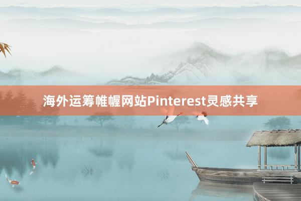 海外运筹帷幄网站Pinterest灵感共享